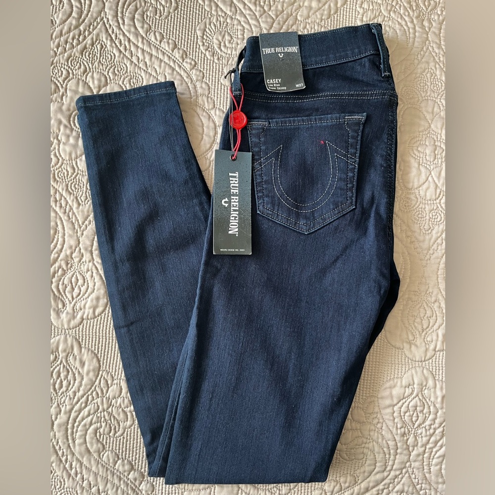 Women true religion low rise super skinny jeans. Brand new